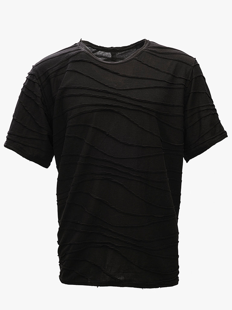 Basic T-shirt with decorative lines