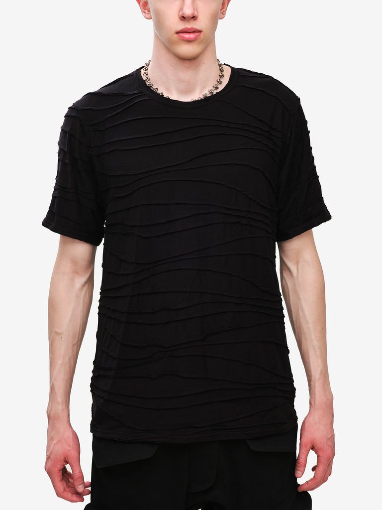 Basic T-shirt with decorative lines