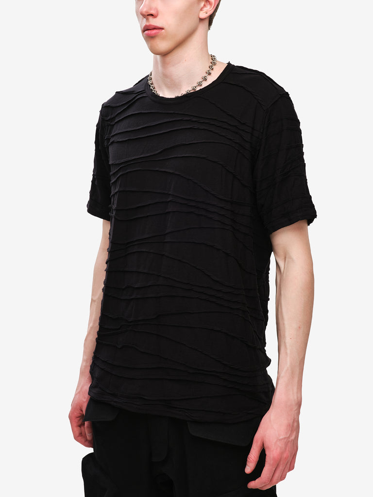 Basic T-shirt with decorative lines