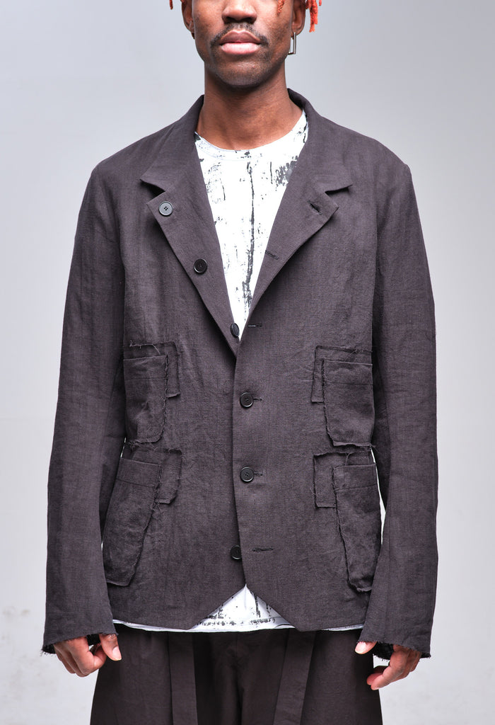 Two Sides Textured Hemp Jacket