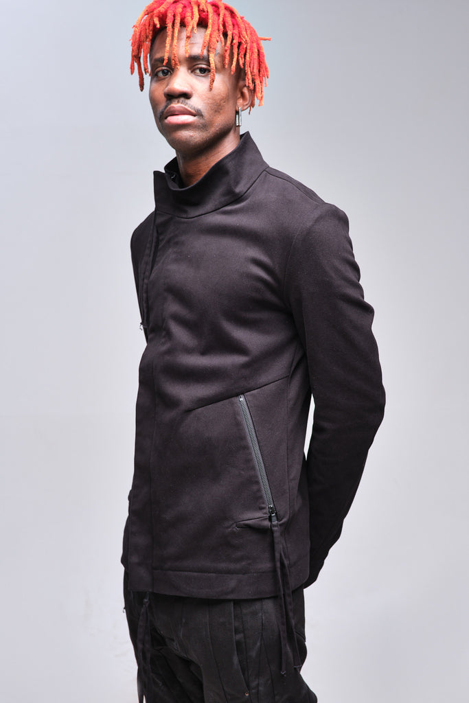 Asymmetric Cuffs Denim Jacket