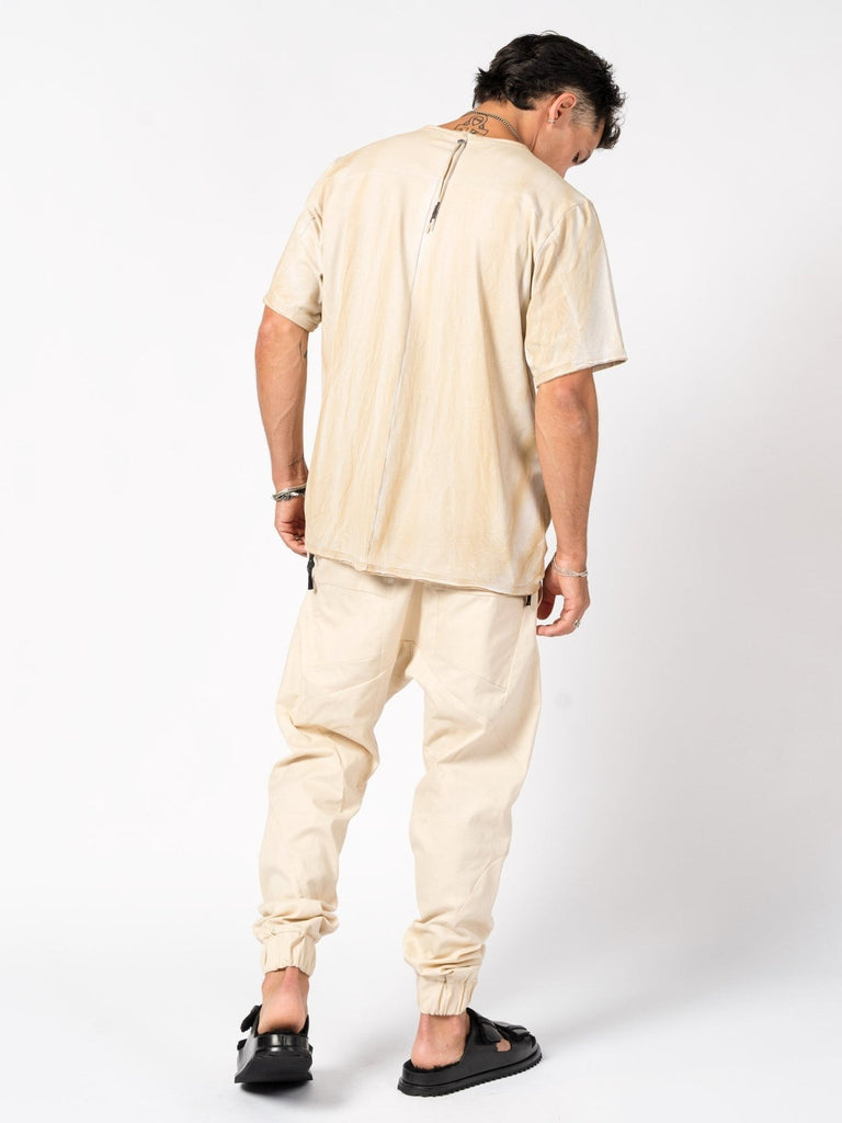 Panelled cotton stretch Joggers