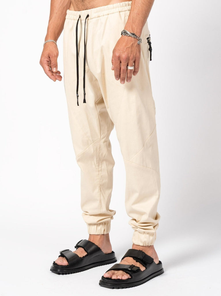Panelled cotton stretch Joggers