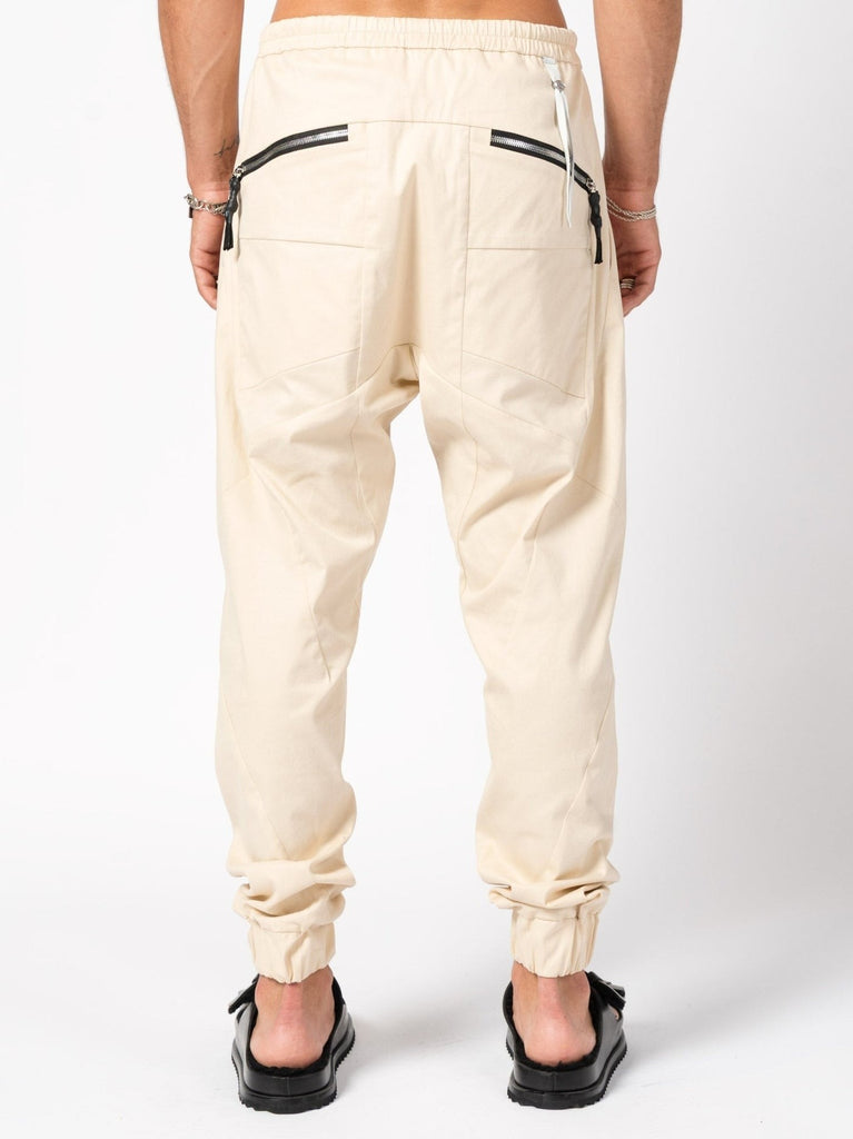 Panelled cotton stretch Joggers