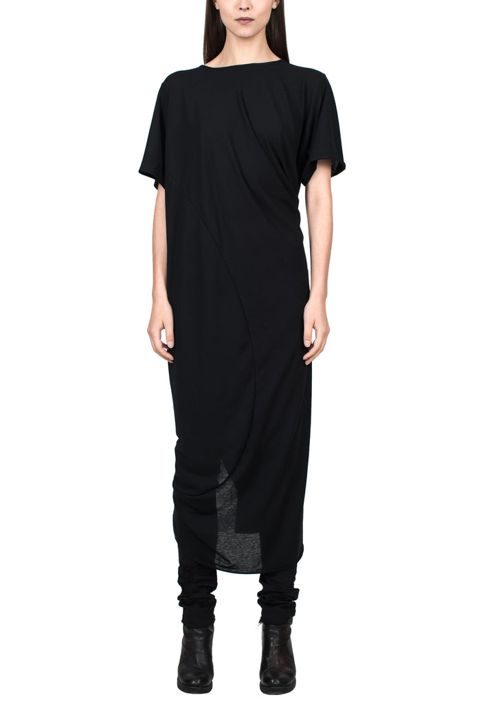 Draped T-Shirt Dress
