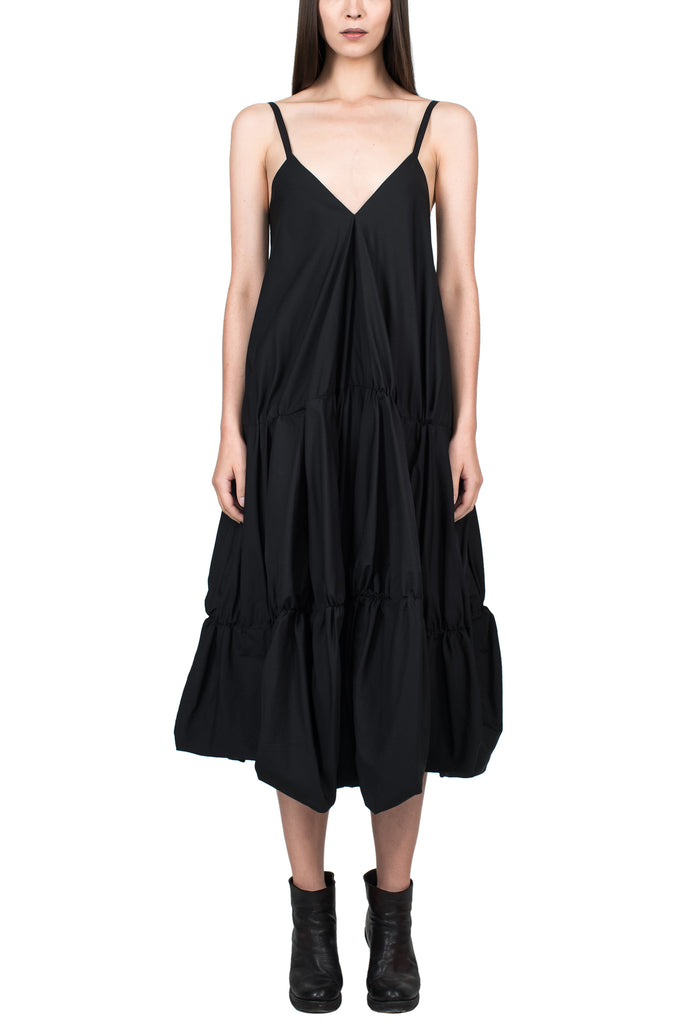 Tiered Faille Dress