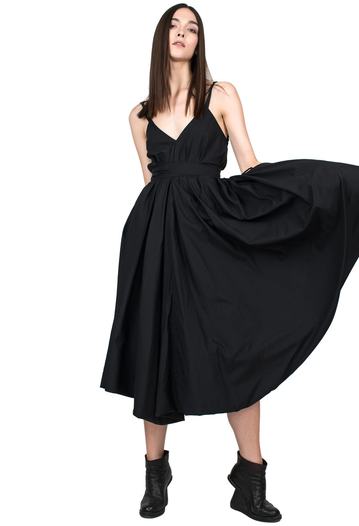 Tucked Nylon Dress