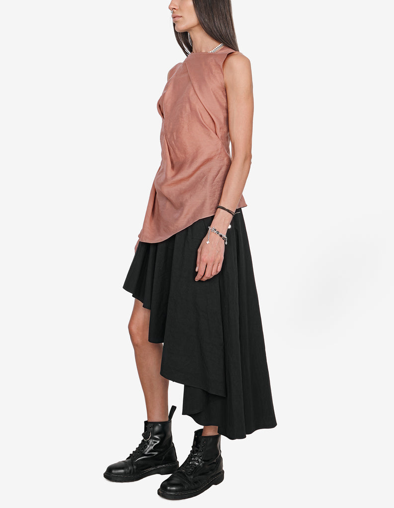 Zipped Drape Top
