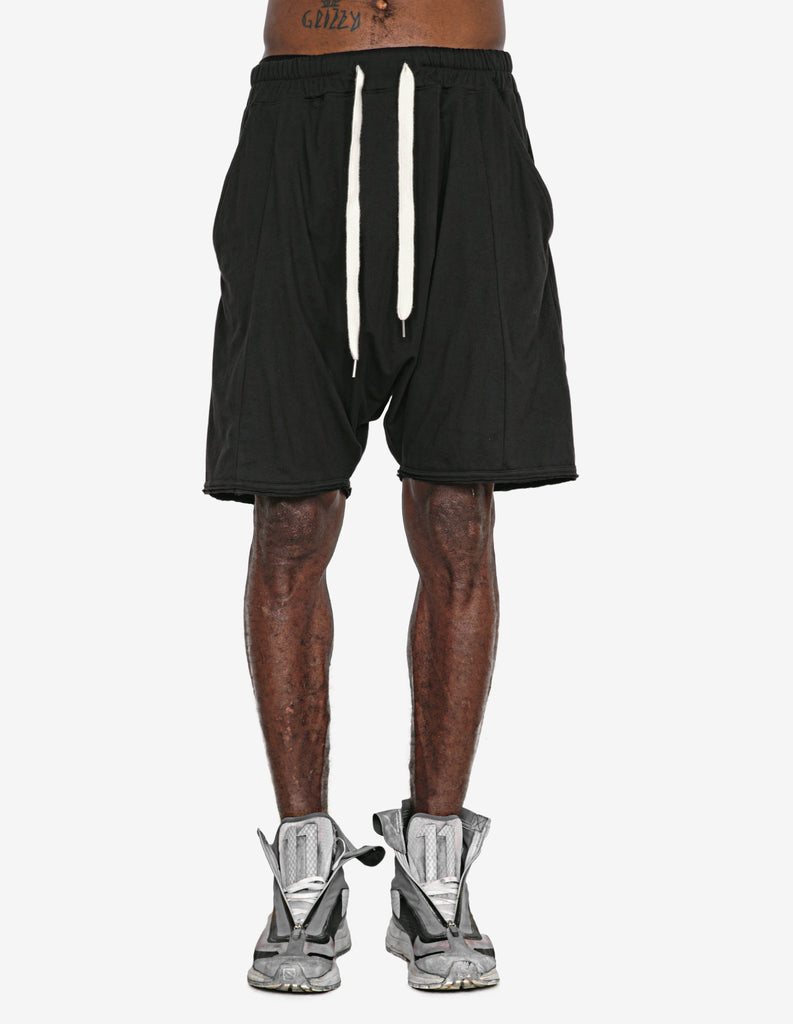 Raw-cut Drawstring Shorts