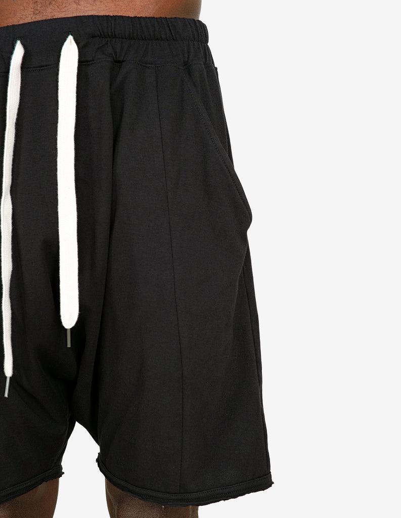 Raw-cut Drawstring Shorts