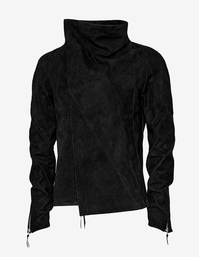 Matte-Colored Leather Jacket
