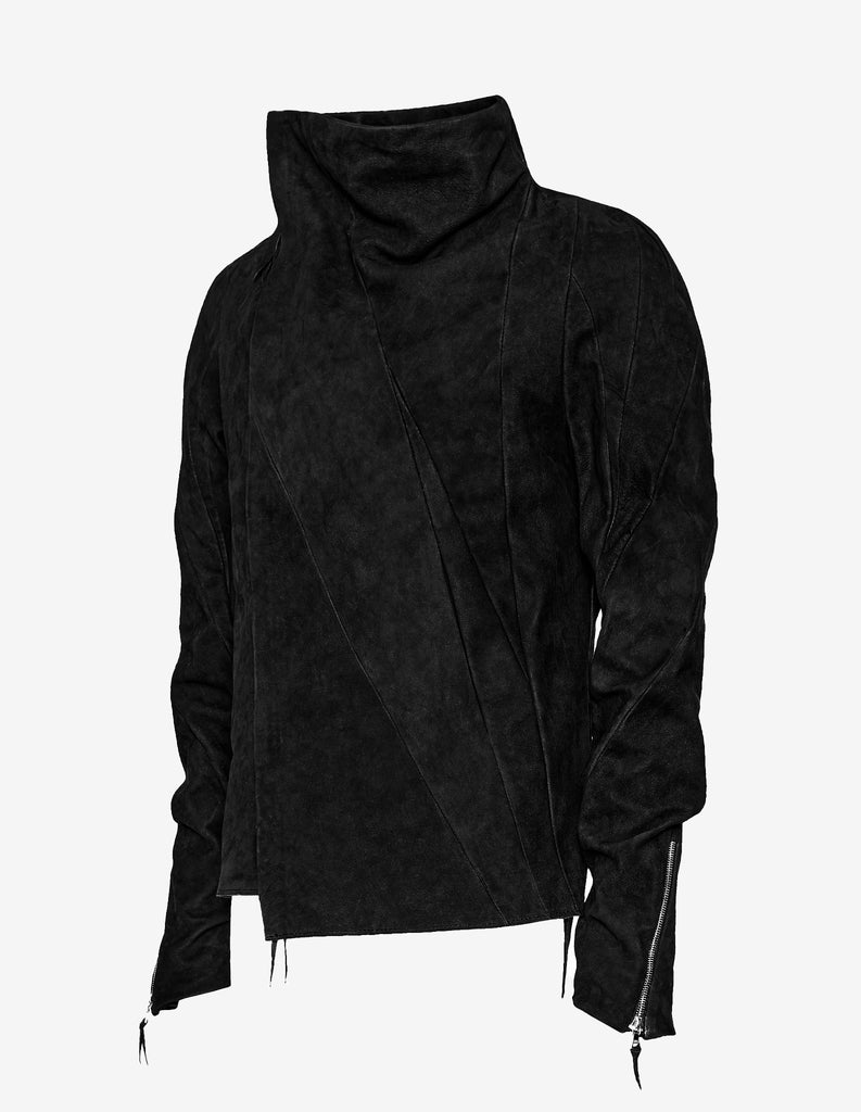 Matte-Colored Leather Jacket