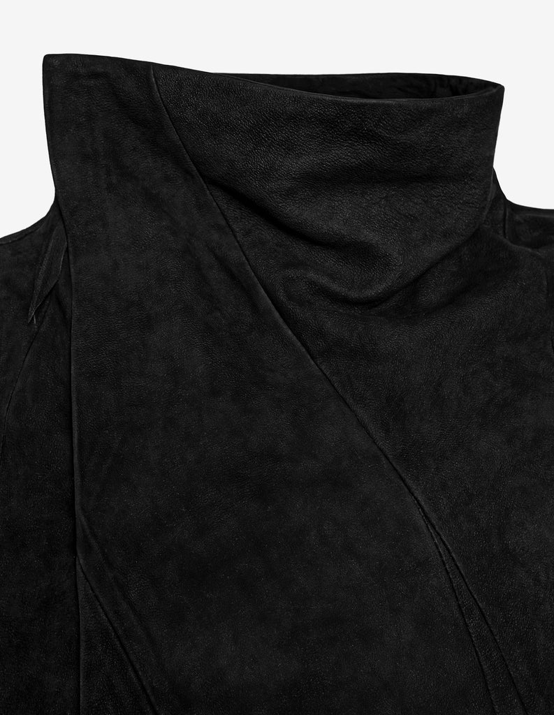Matte-Colored Leather Jacket