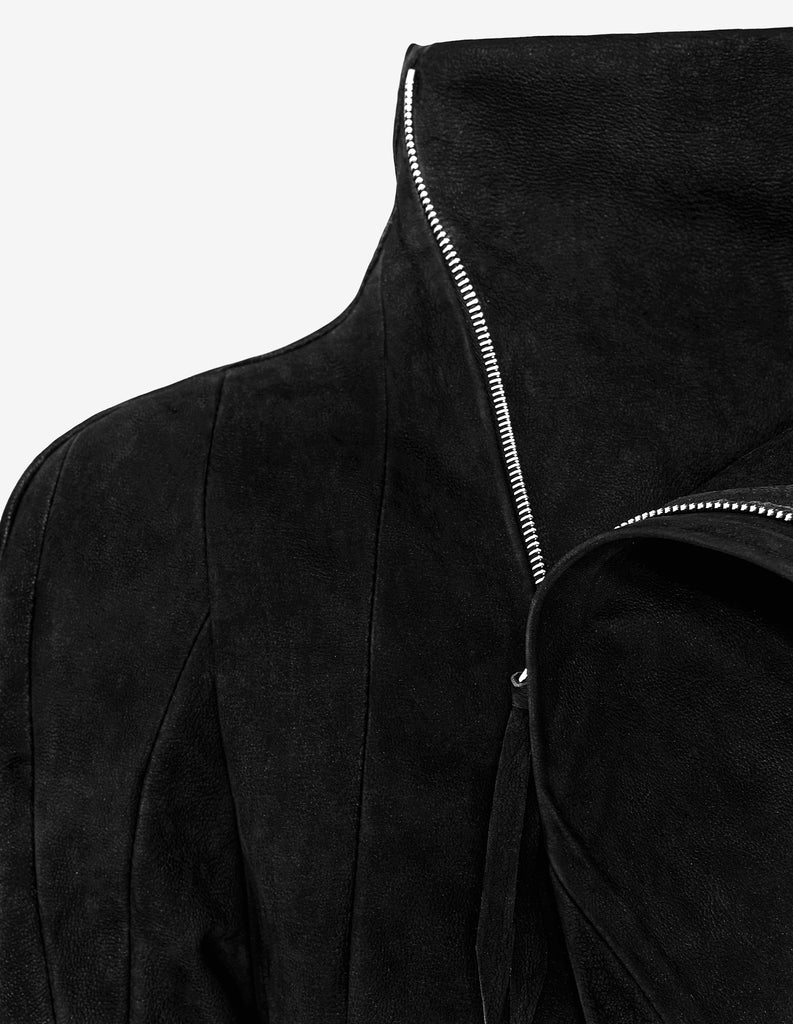 Matte-Colored Leather Jacket