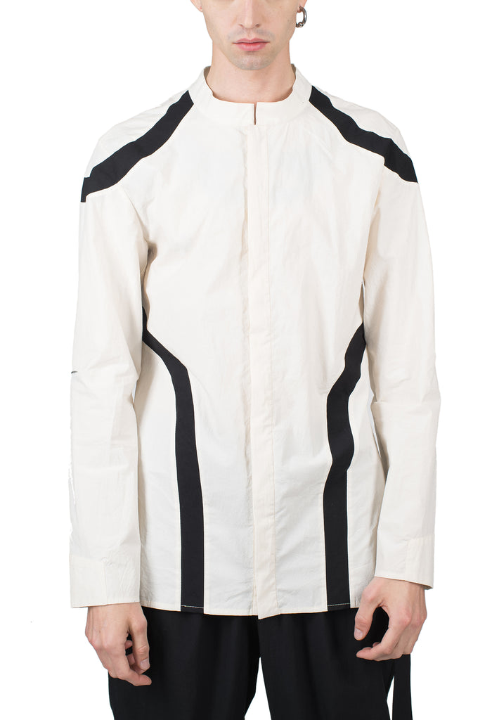 Black-Lined Cotton Shirt