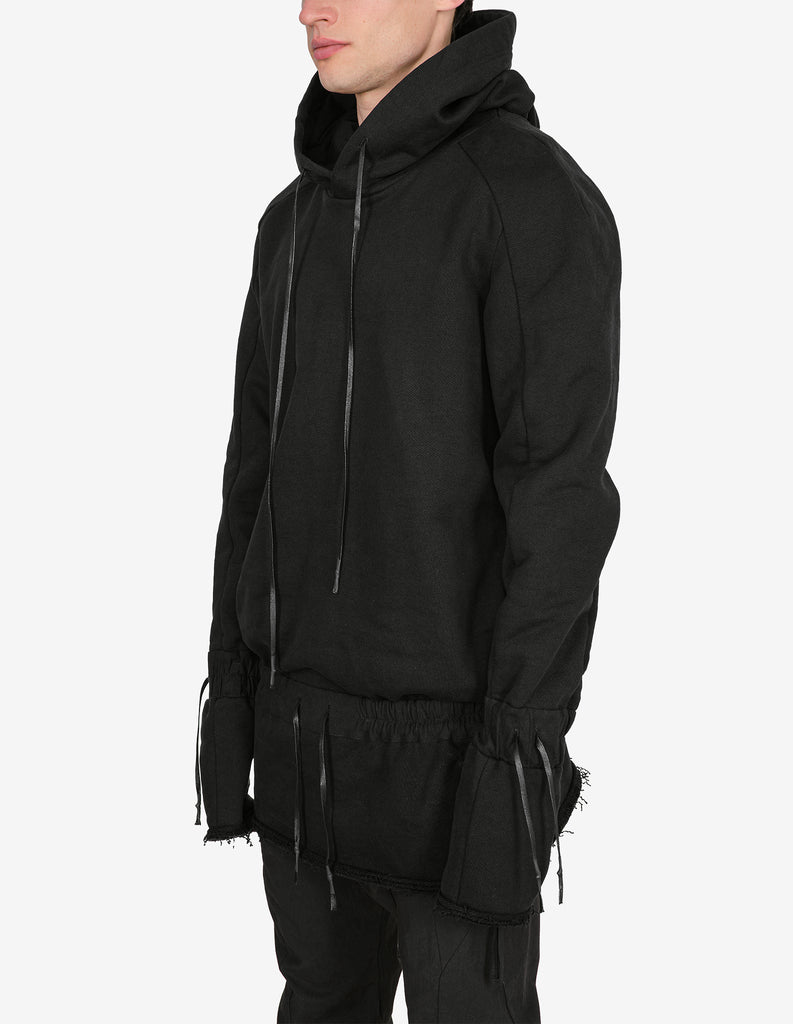 Denim-Panel Hoodie