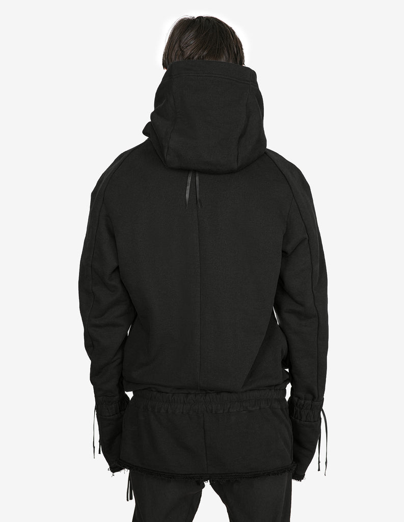 Denim-Panel Hoodie