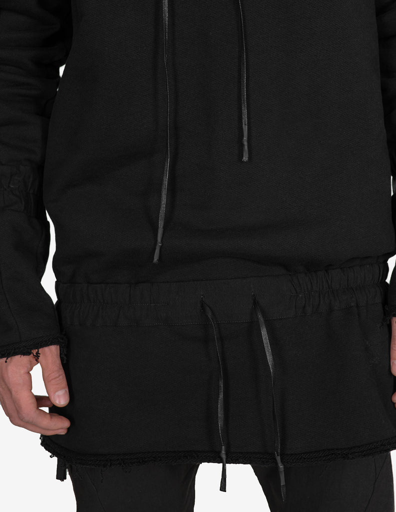 Denim-Panel Hoodie