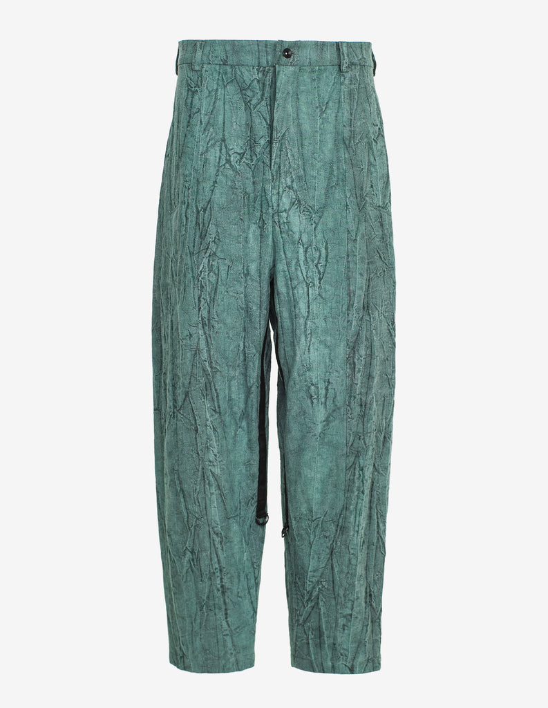 Marble-Dyed Crinkled Pants