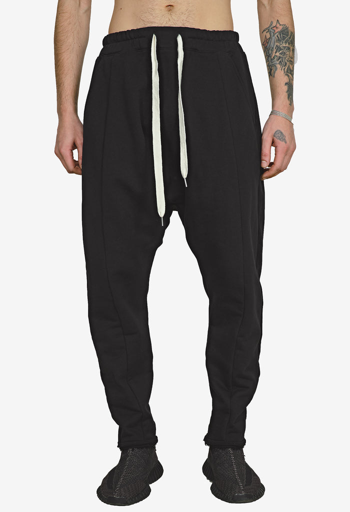 Raw-Edges Track Pants