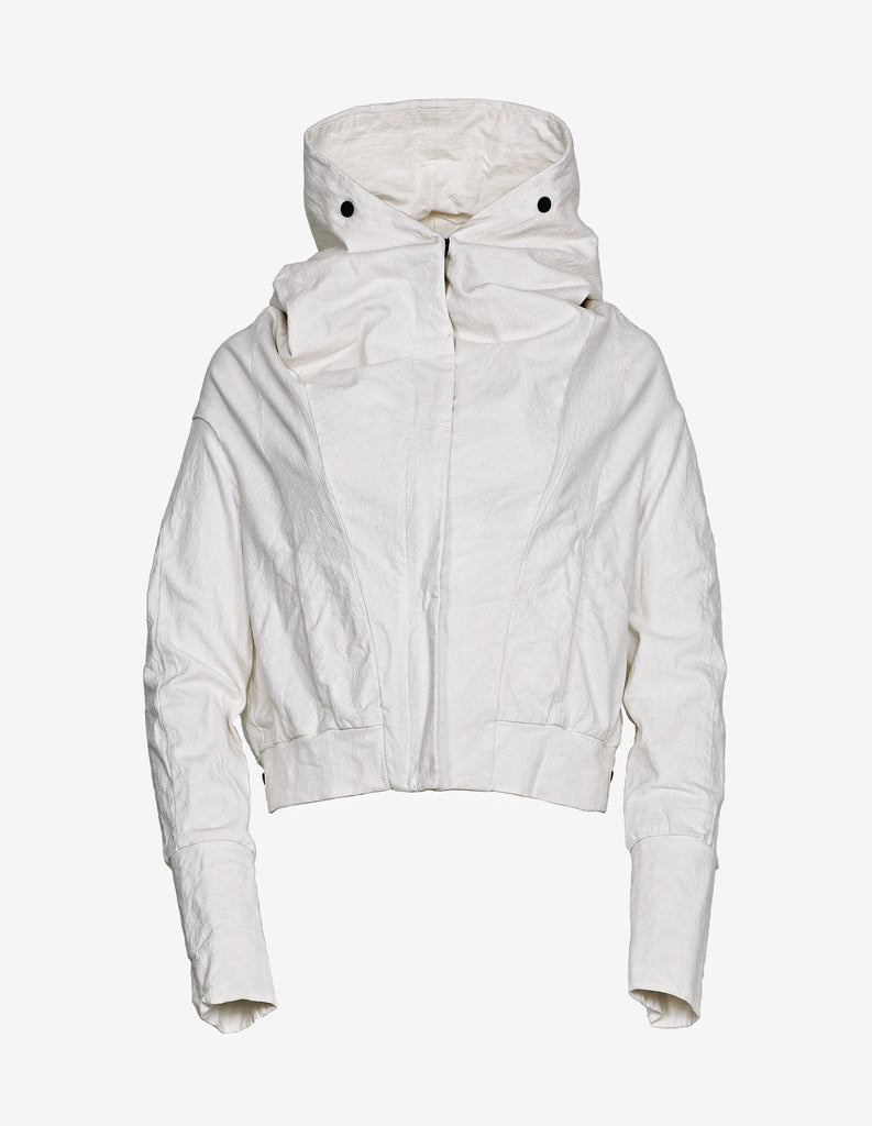 Hooded Stretch Denim Jacket
