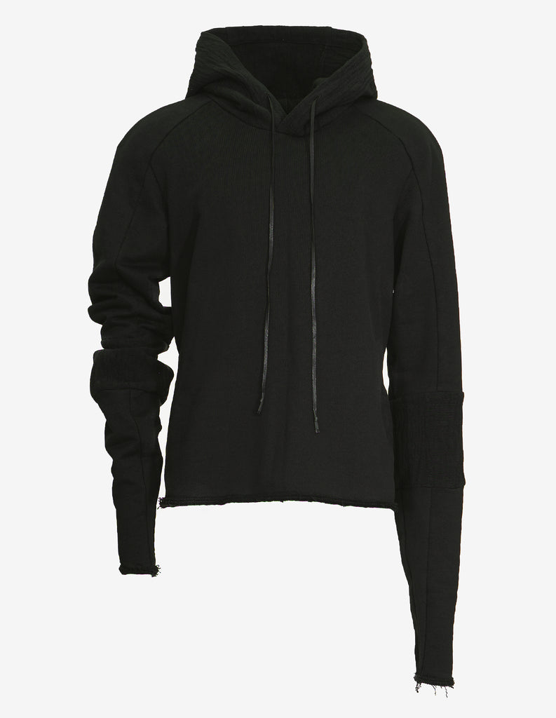 Textured Cotton Hoodie