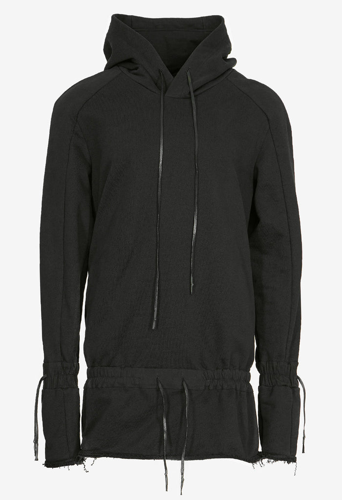 Denim-Panel Hoodie