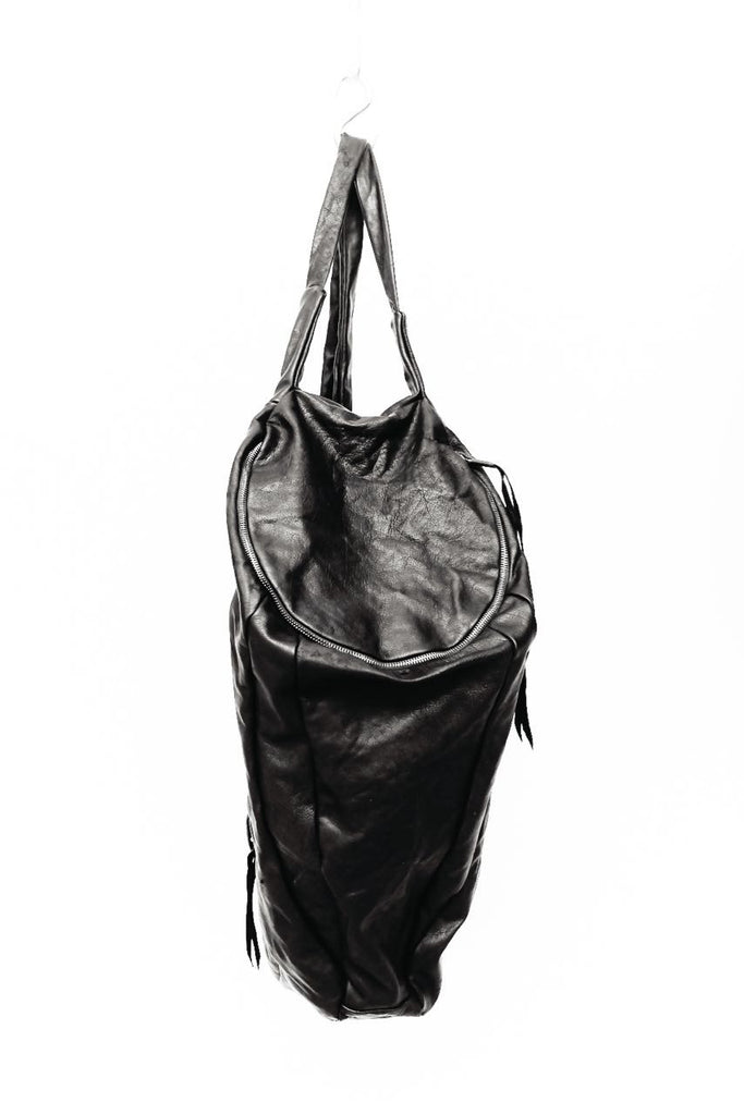Large Zipped Leather Backpack