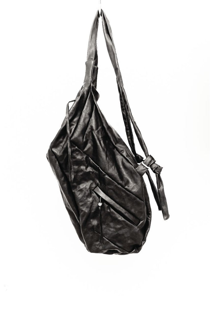 Large Zipped Leather Backpack