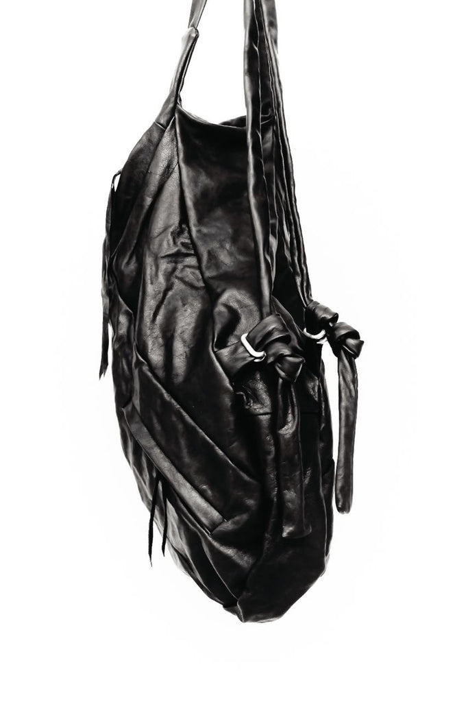 Large Zipped Leather Backpack