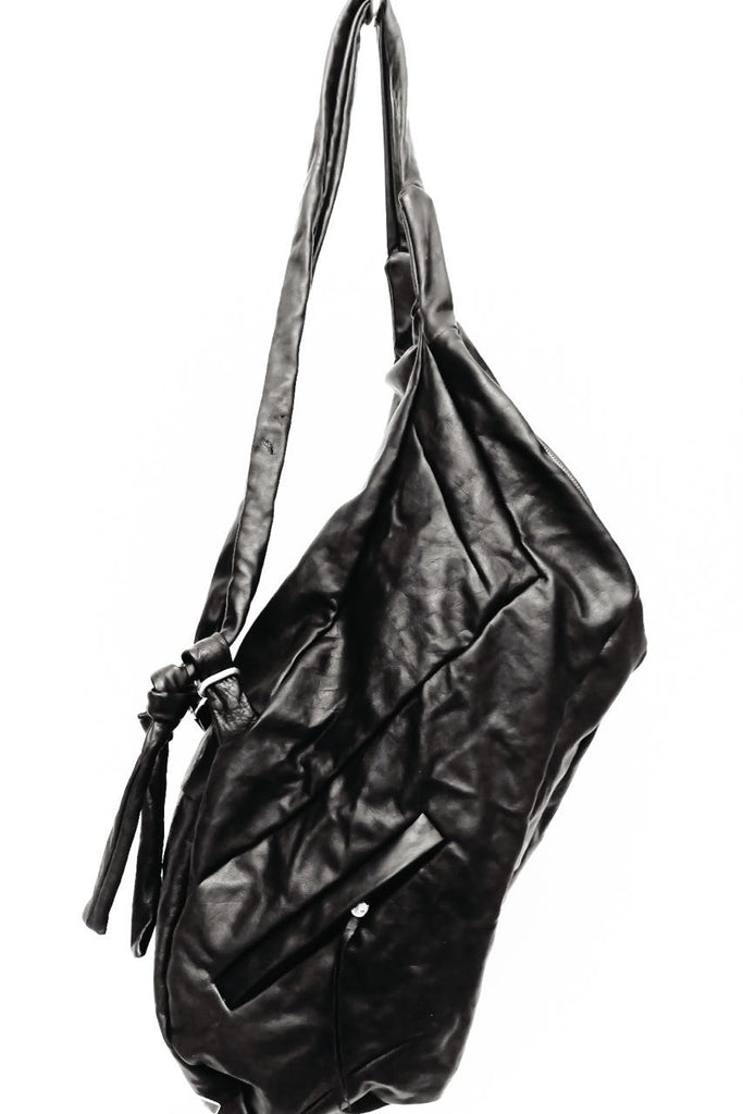 Large Zipped Leather Backpack
