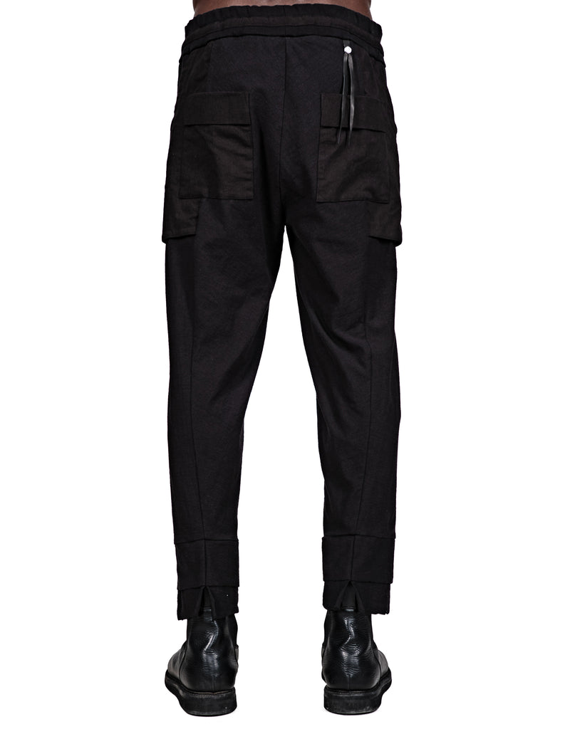 Contrast Cotton Trousers