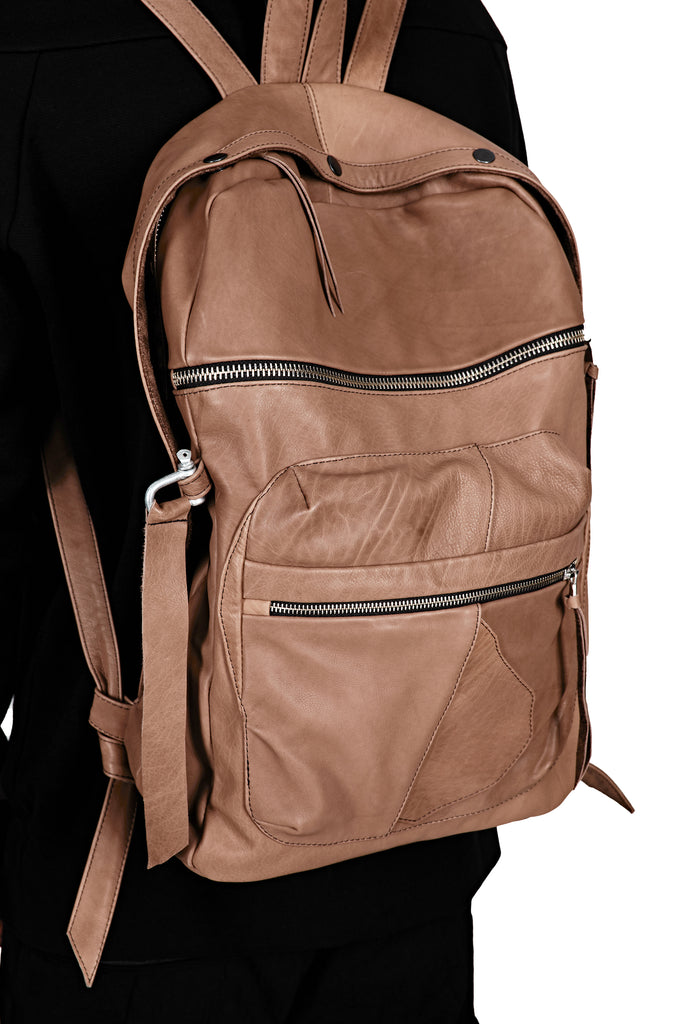 Brown Leather Backpack