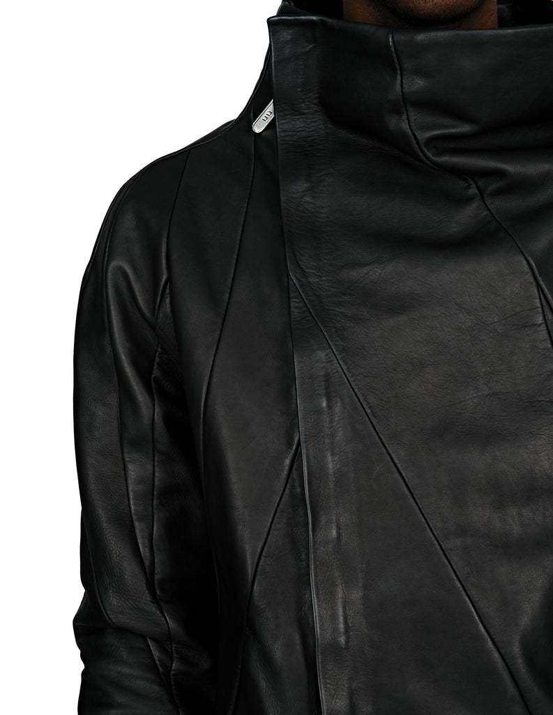Asymmetric Leather Jacket