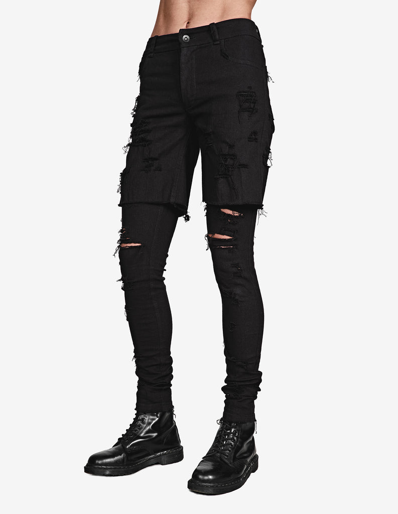 Denim Shorts with Jeans