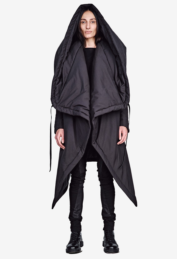 Wrap-Front Padded Coat
