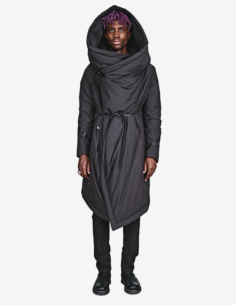 Wrap-Front Padded Coat