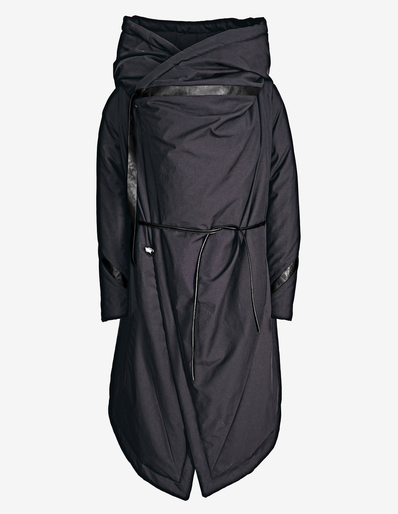 Wrap-Front Padded Coat