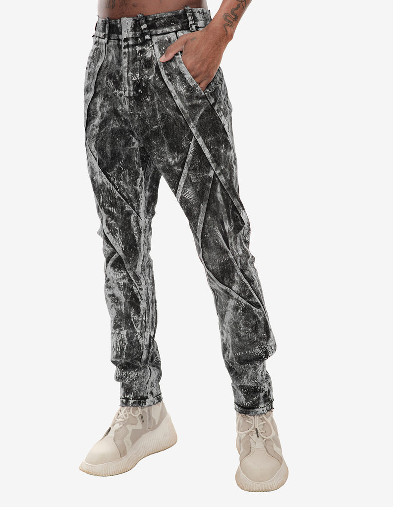 Hand-Dyed Textured Pants
